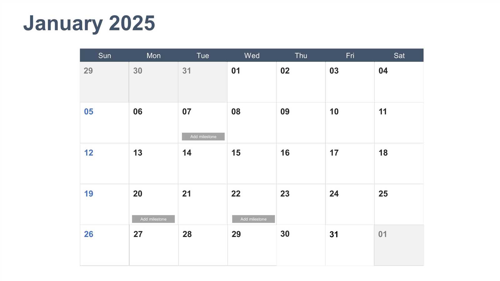 calendar template for powerpoint