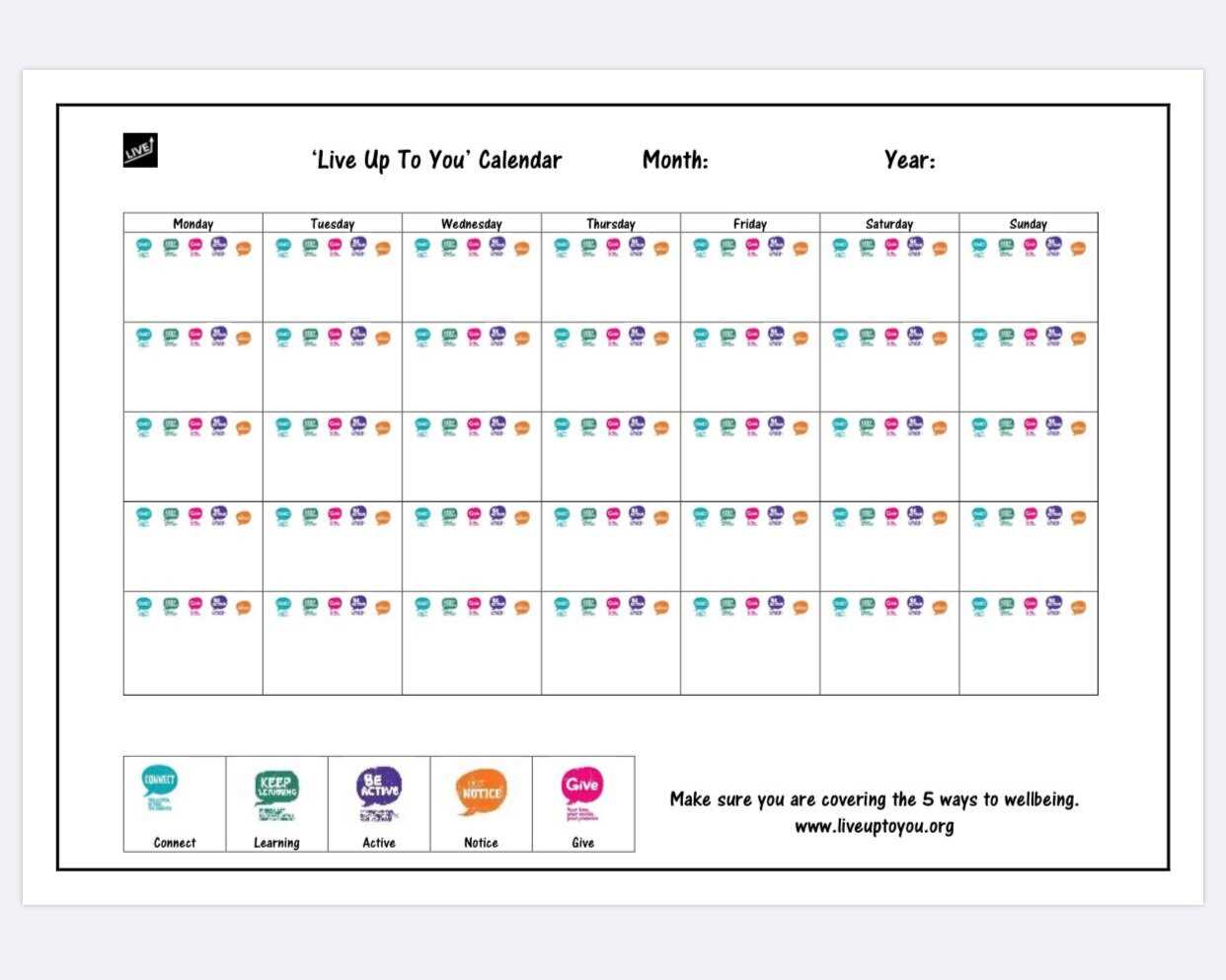 21 day fix calendar template