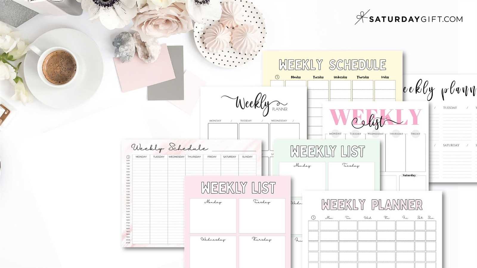 five day calendar template free