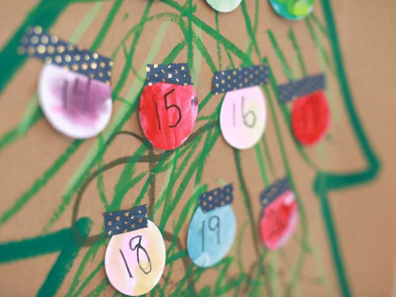 homemade advent calendar template