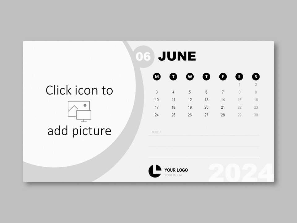 calendar template ppt free download