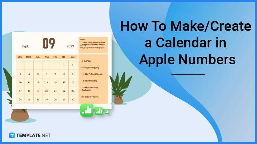 how to create calendar template