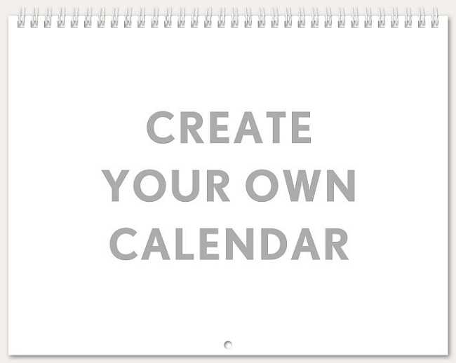 how to create your own calendar template