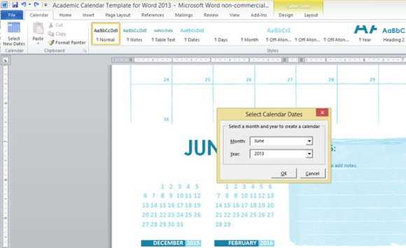 microsoft 365 calendar templates