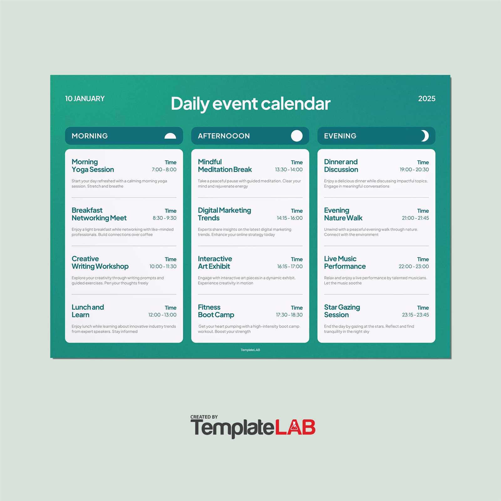 free monthly activity calendar templates