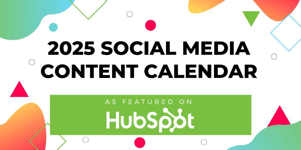 hubspot social media calendar template