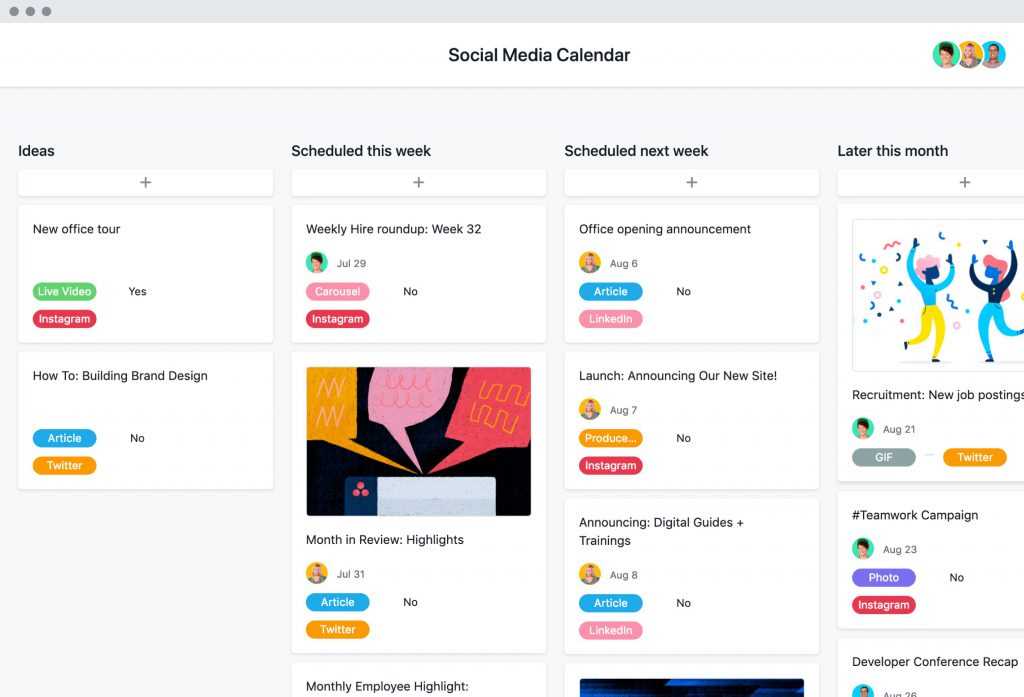 hubspot social media content calendar template