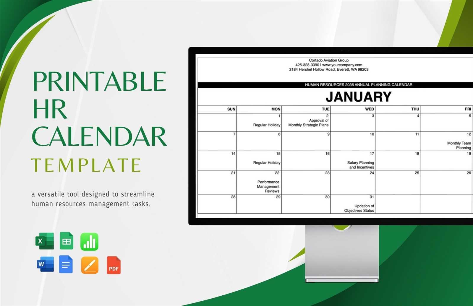 apple pages calendar template