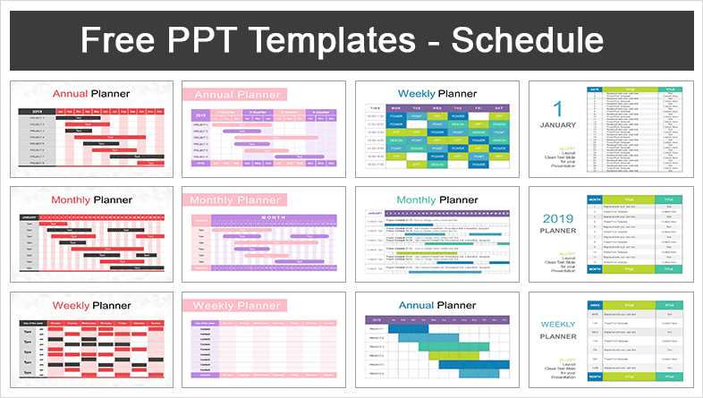 calendar template ppt free download