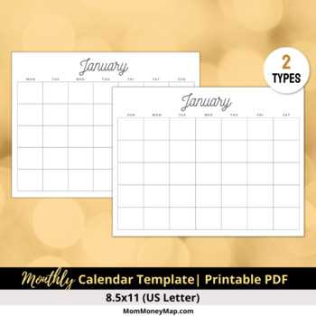 monthly calendar template with lines