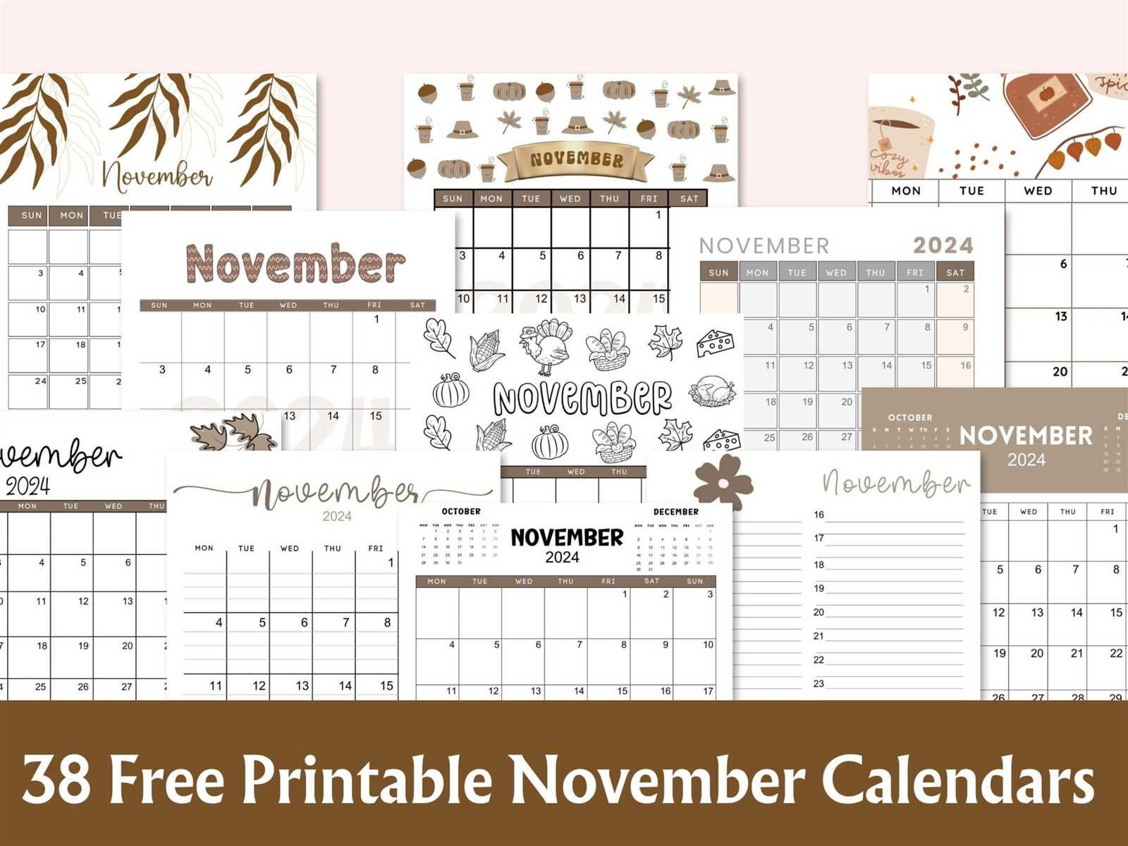 blank november calendar template