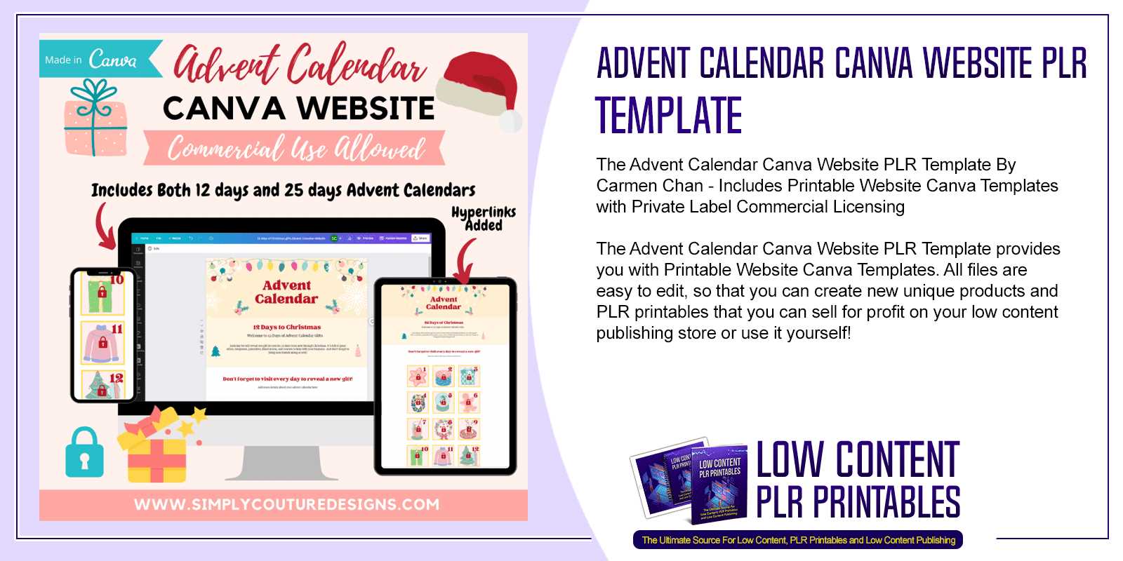 template advent calendar