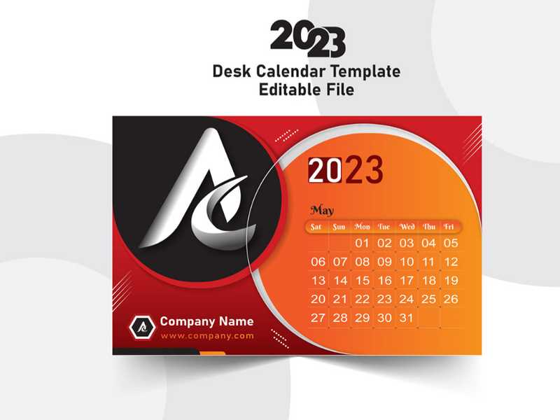 tear away calendar template