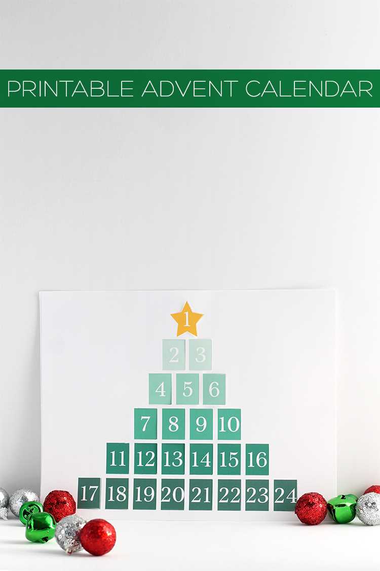 create your own advent calendar template