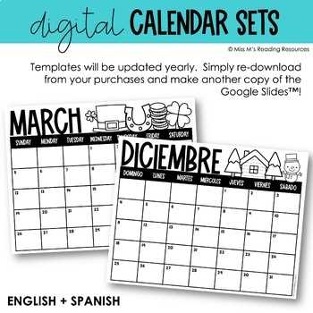 2025 spanish calendar template