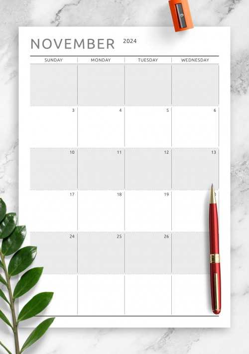 insertable calendar template