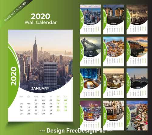 wall calendar design template