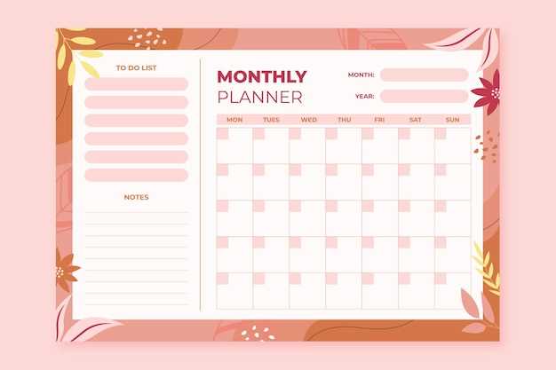 3 month planning calendar template