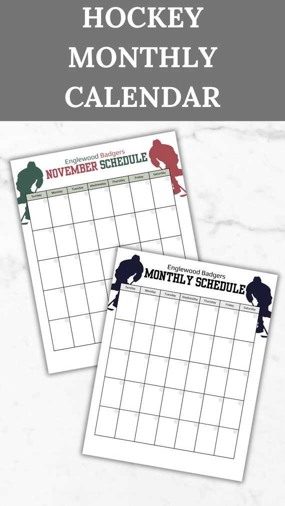 practice calendar template