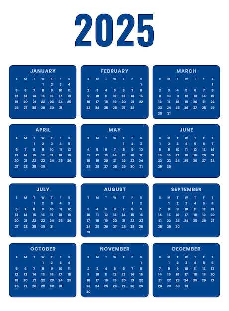 free editable calendar 2025 template