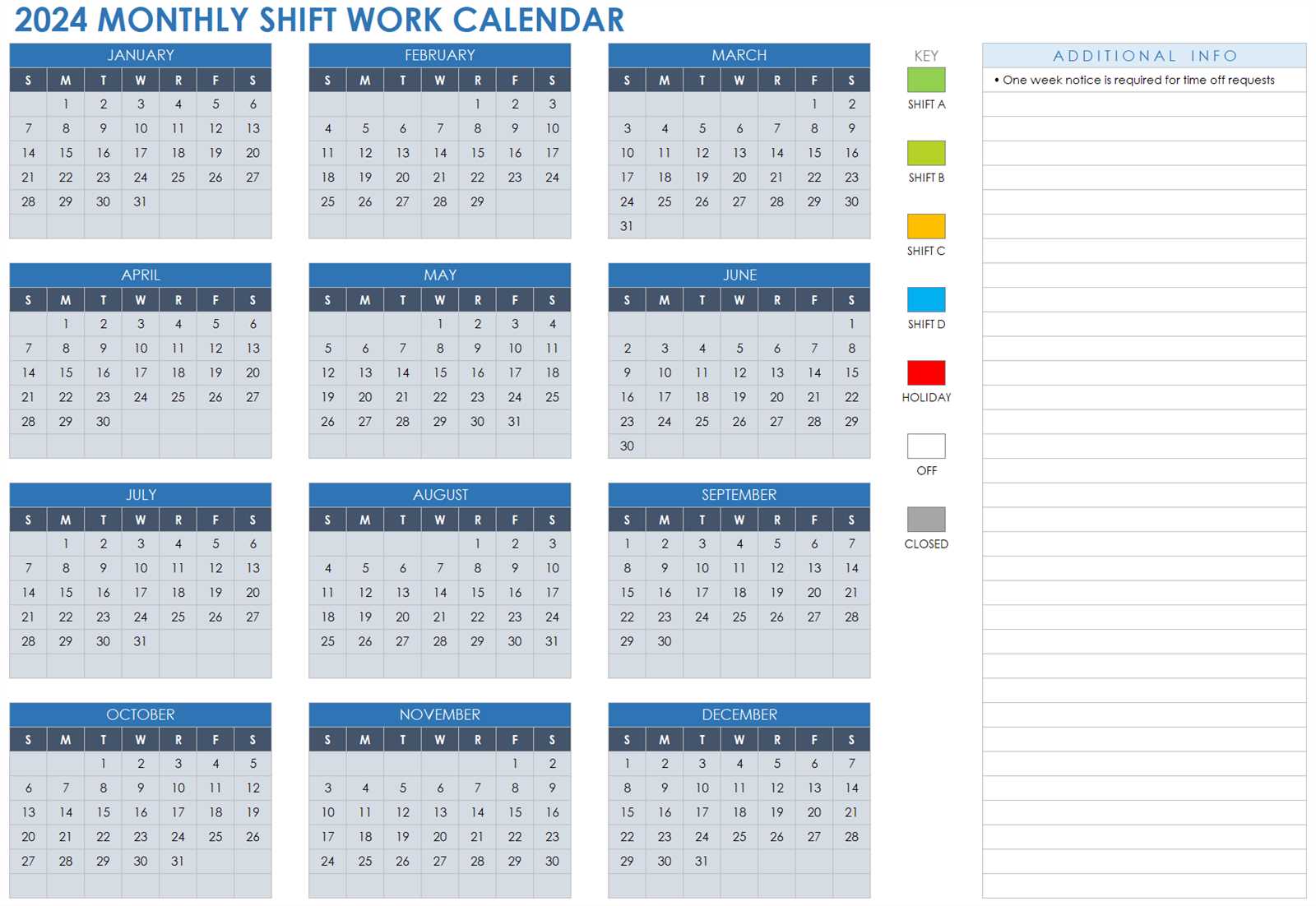 customizable monthly calendar template