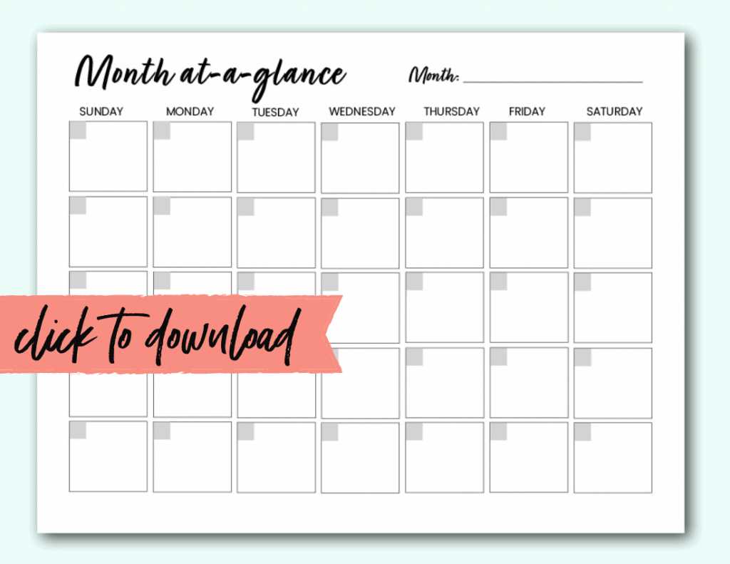 parenting calendar template