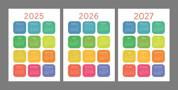 pocket calendar template 2025