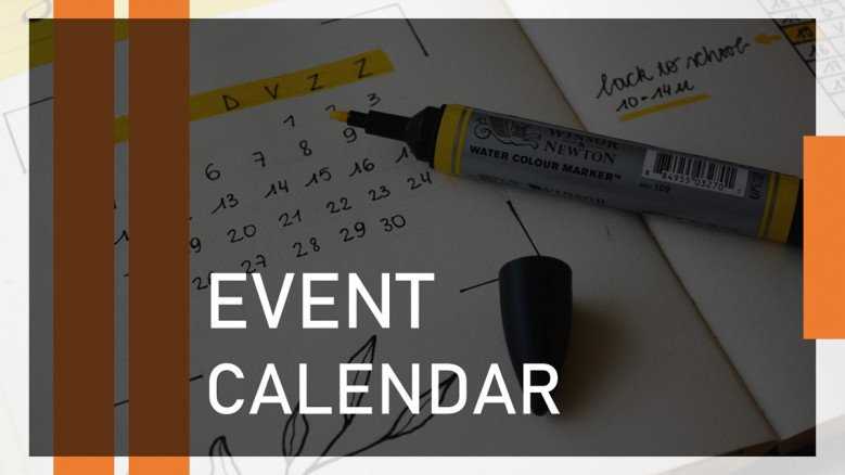 company events calendar template