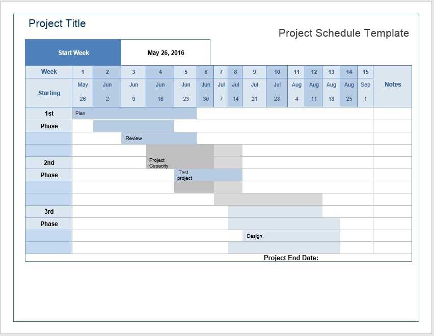 ms project calendar template