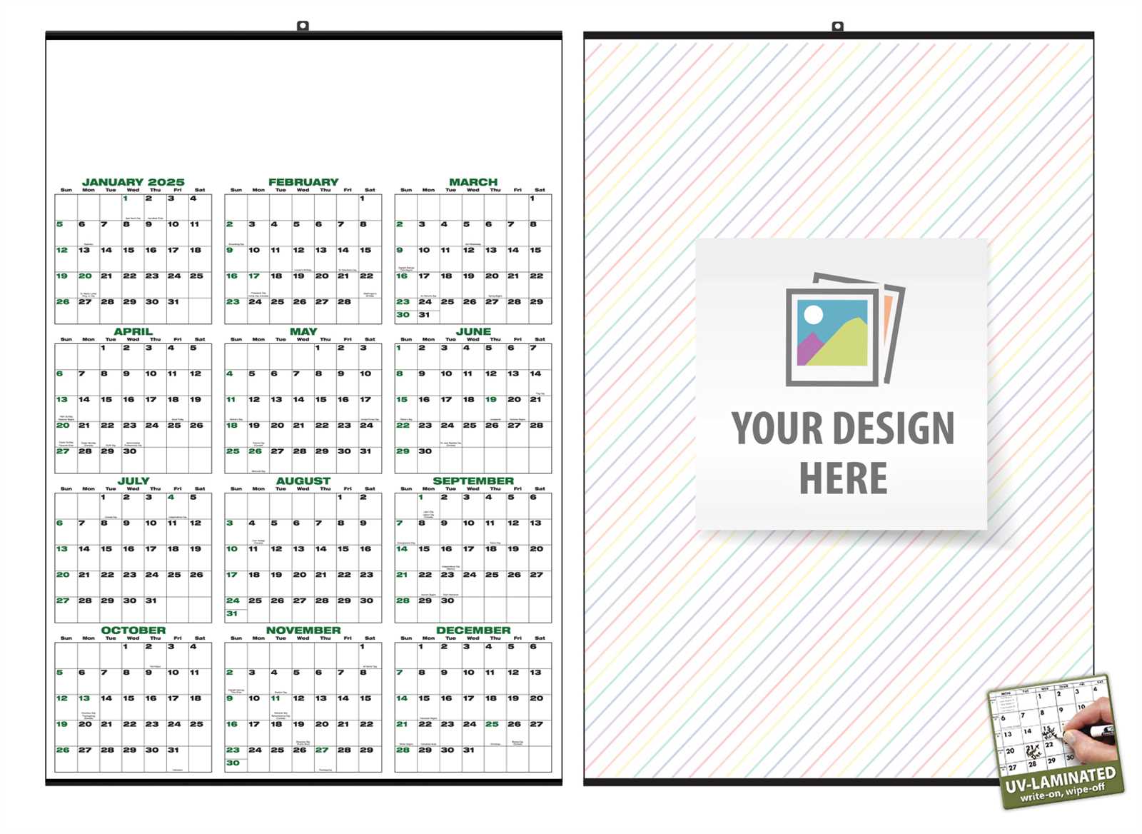 write in calendar template