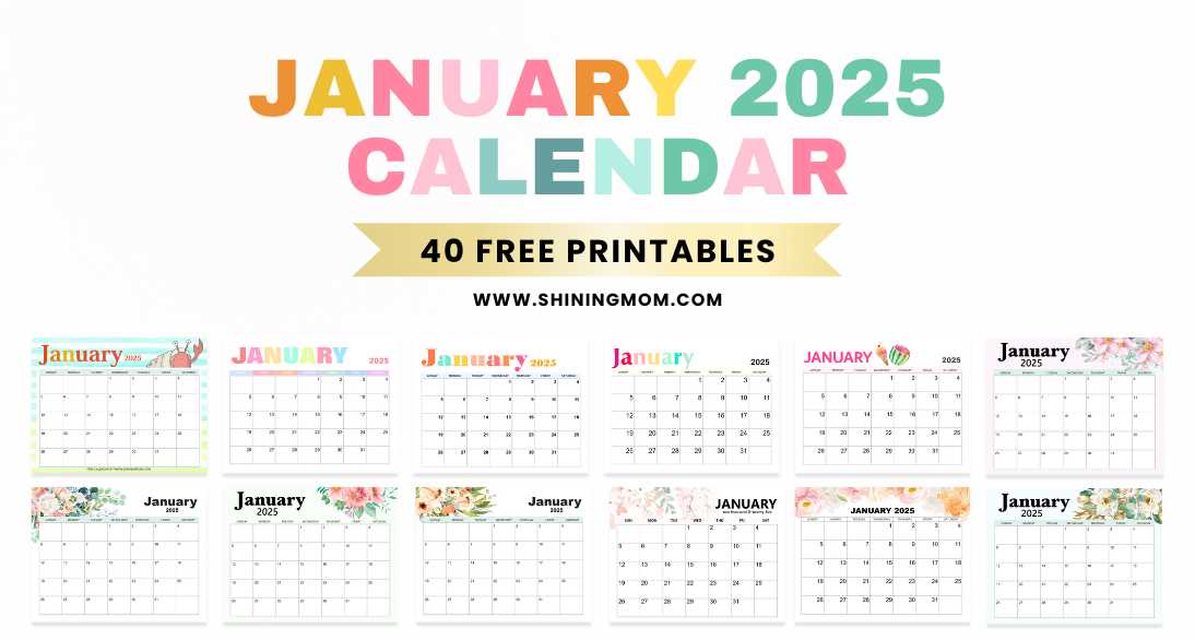 editable calendar template january 2025