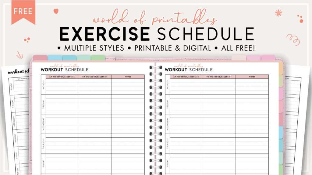 workout calendar template free