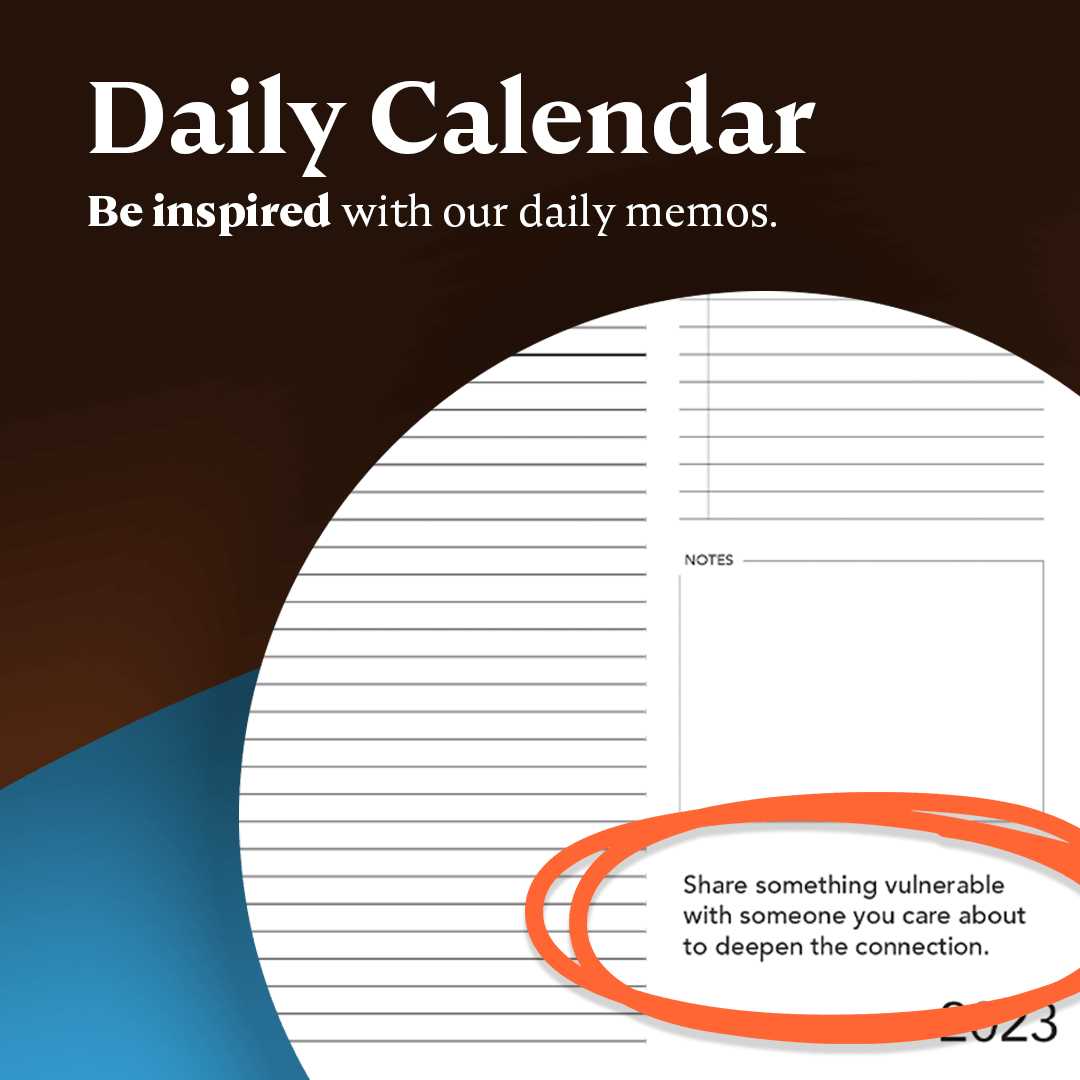 daily calendar with notes template