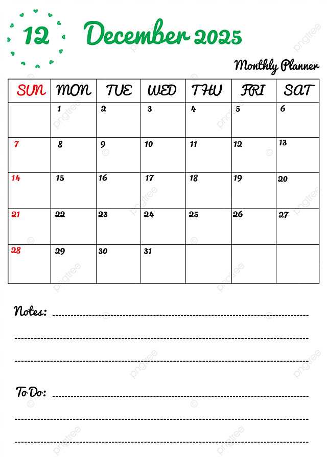 free printable december 2025 calendar template