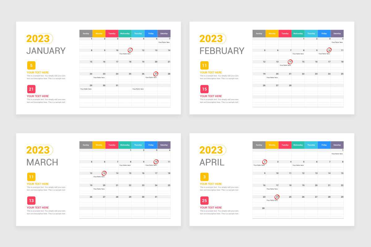 keynote calendar template free