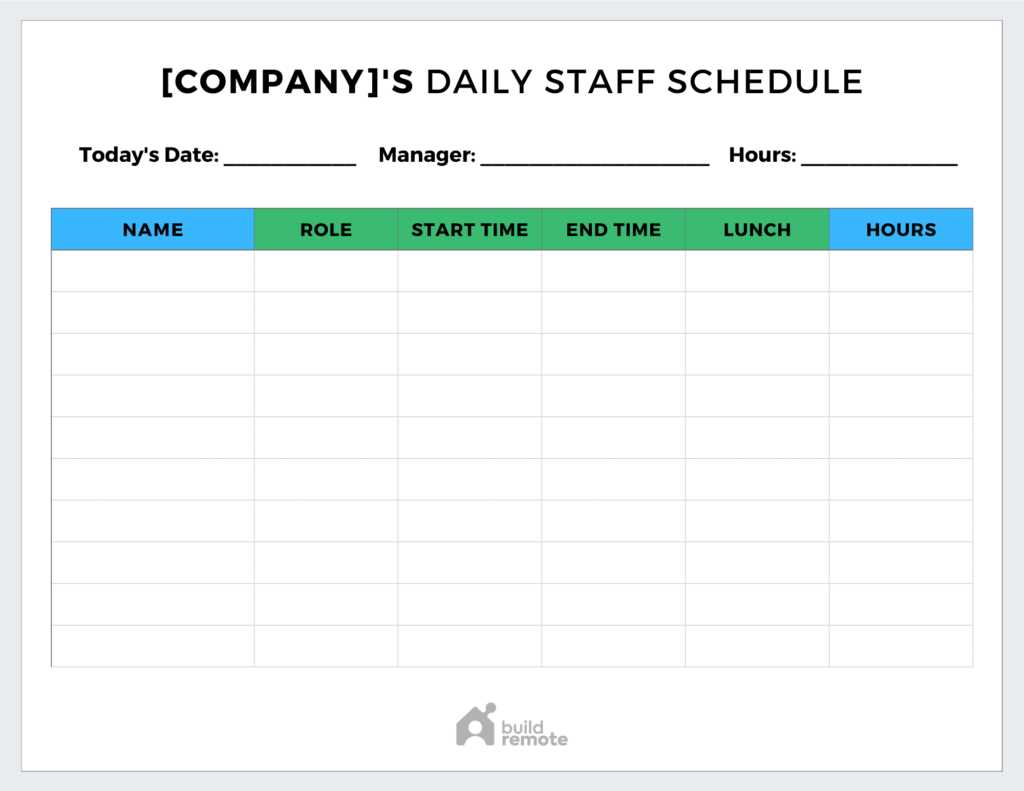 calendar availability template