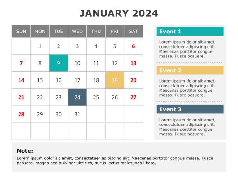 calendar powerpoint template