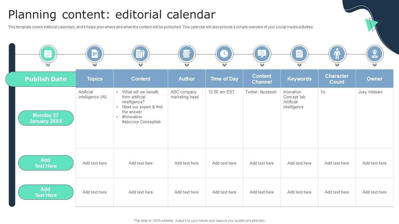 campus editorial calendar template