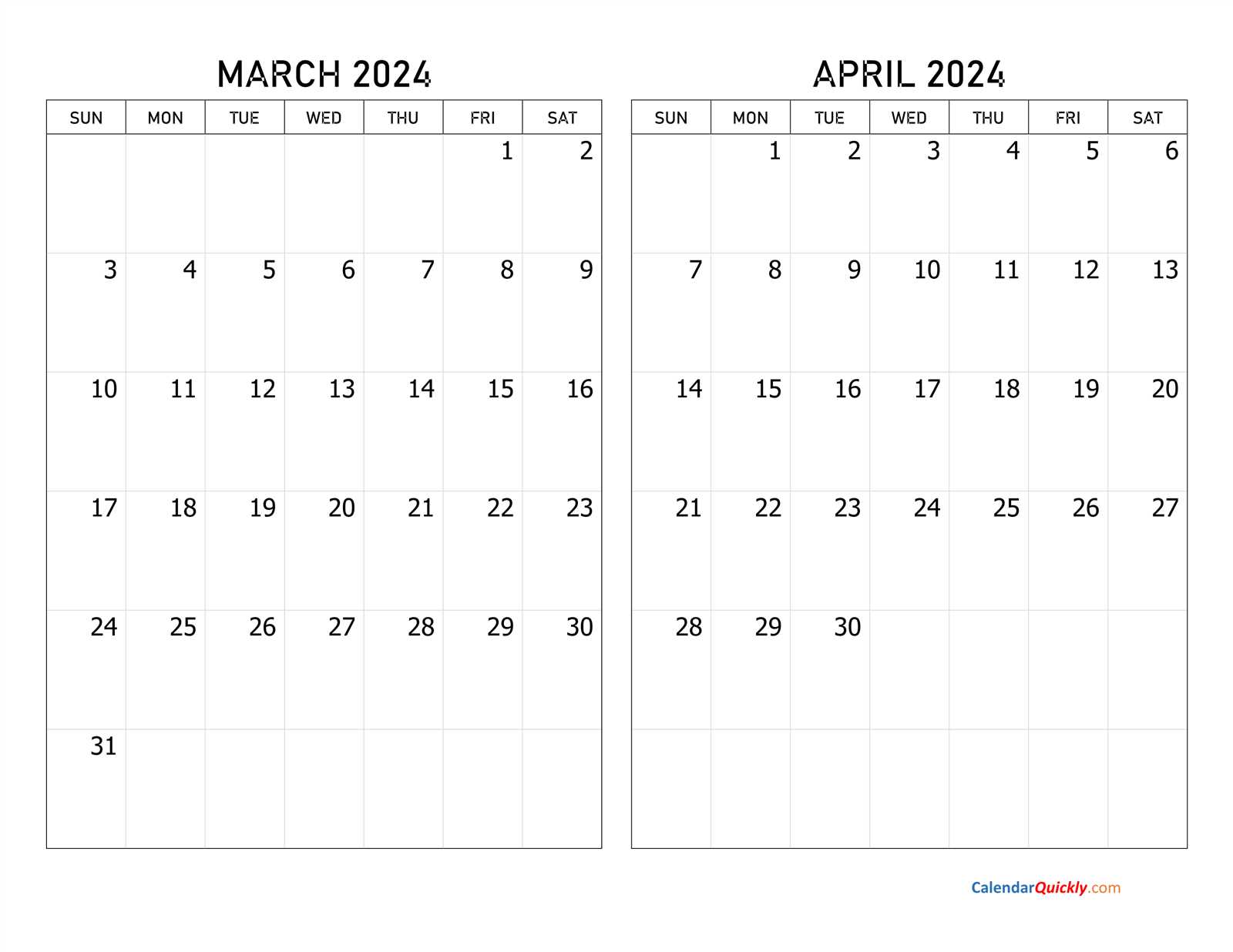 march april calendar template