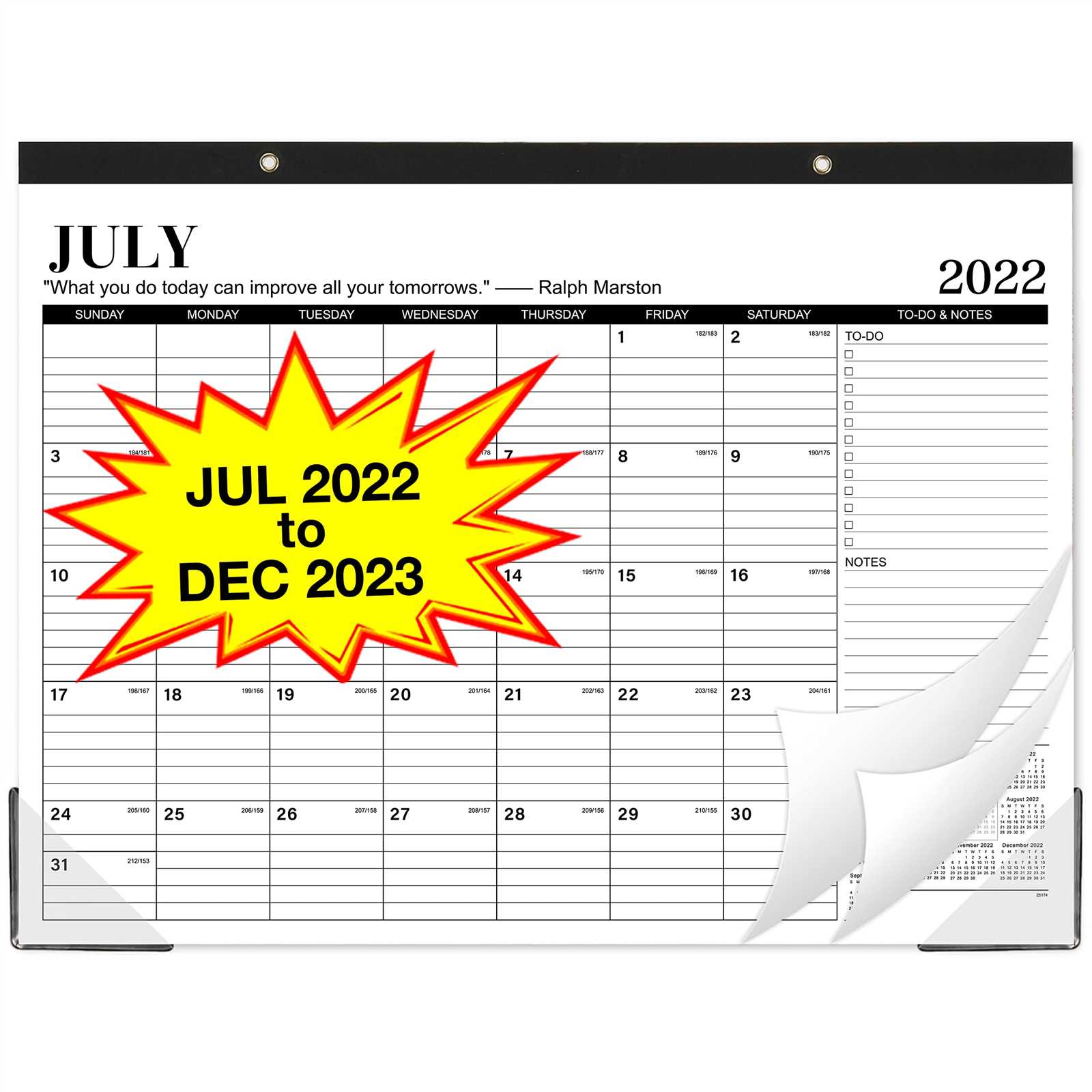 large block calendar template