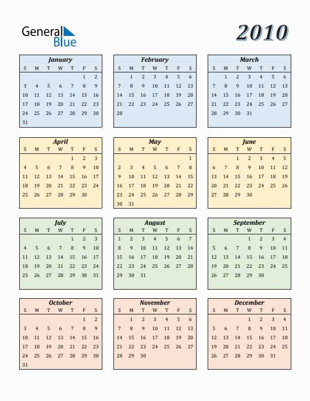 microsoft office 2010 calendar template