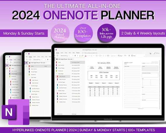 onenote monthly calendar template