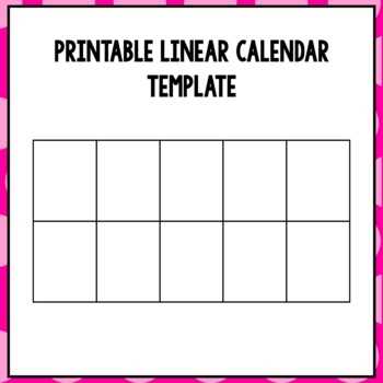 linear calendar template