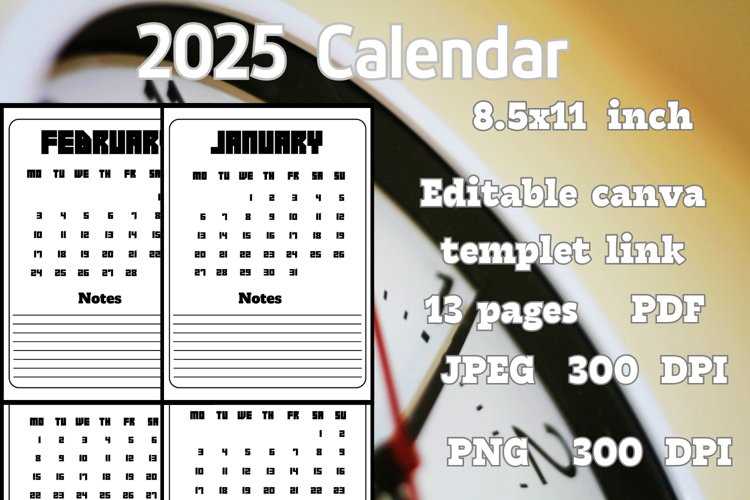 calendar notes template