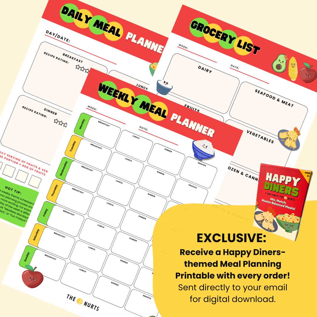 meal planning calendar template free