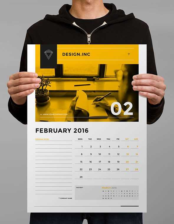 calendar design photoshop template