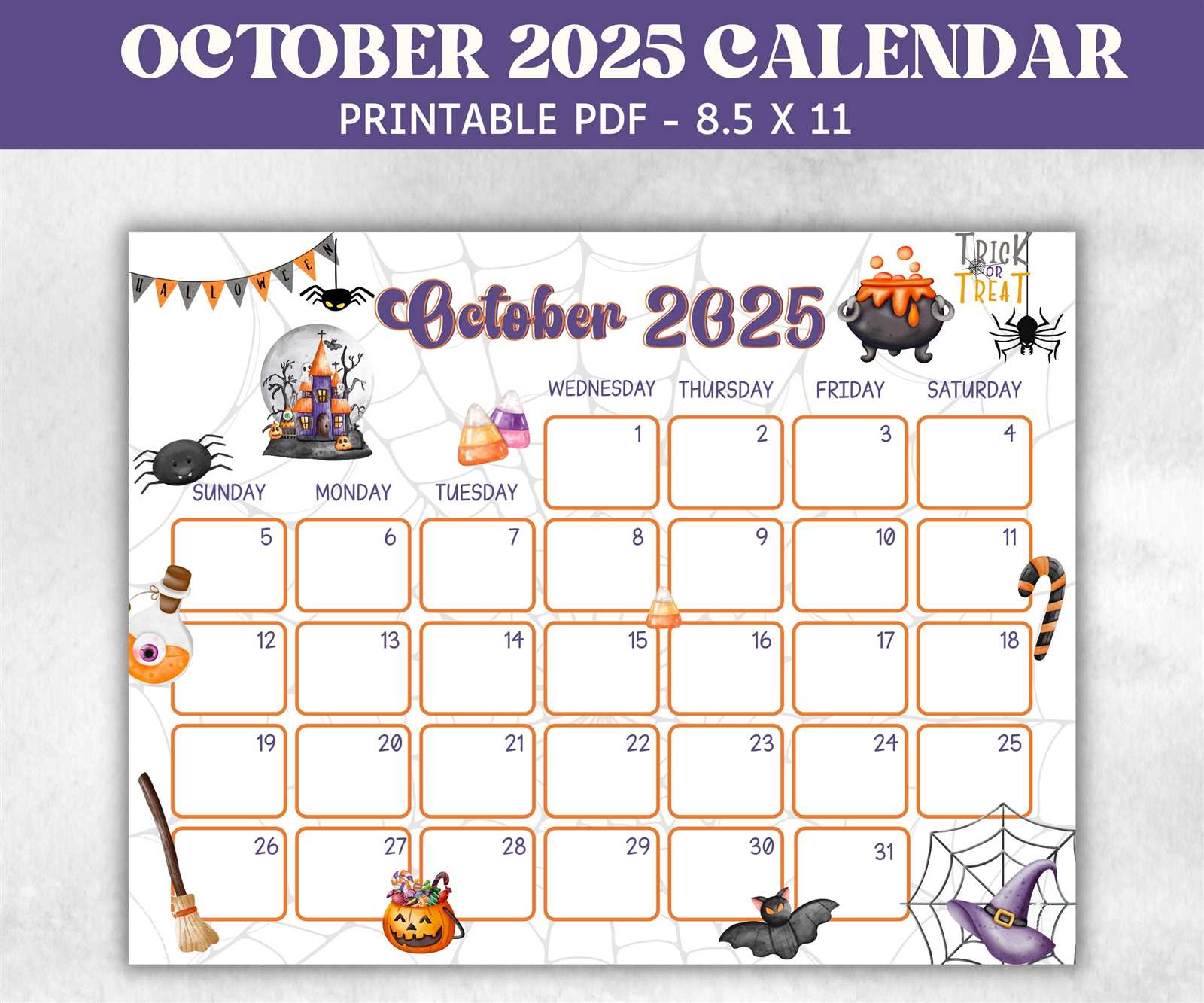 oct 2025 calendar template