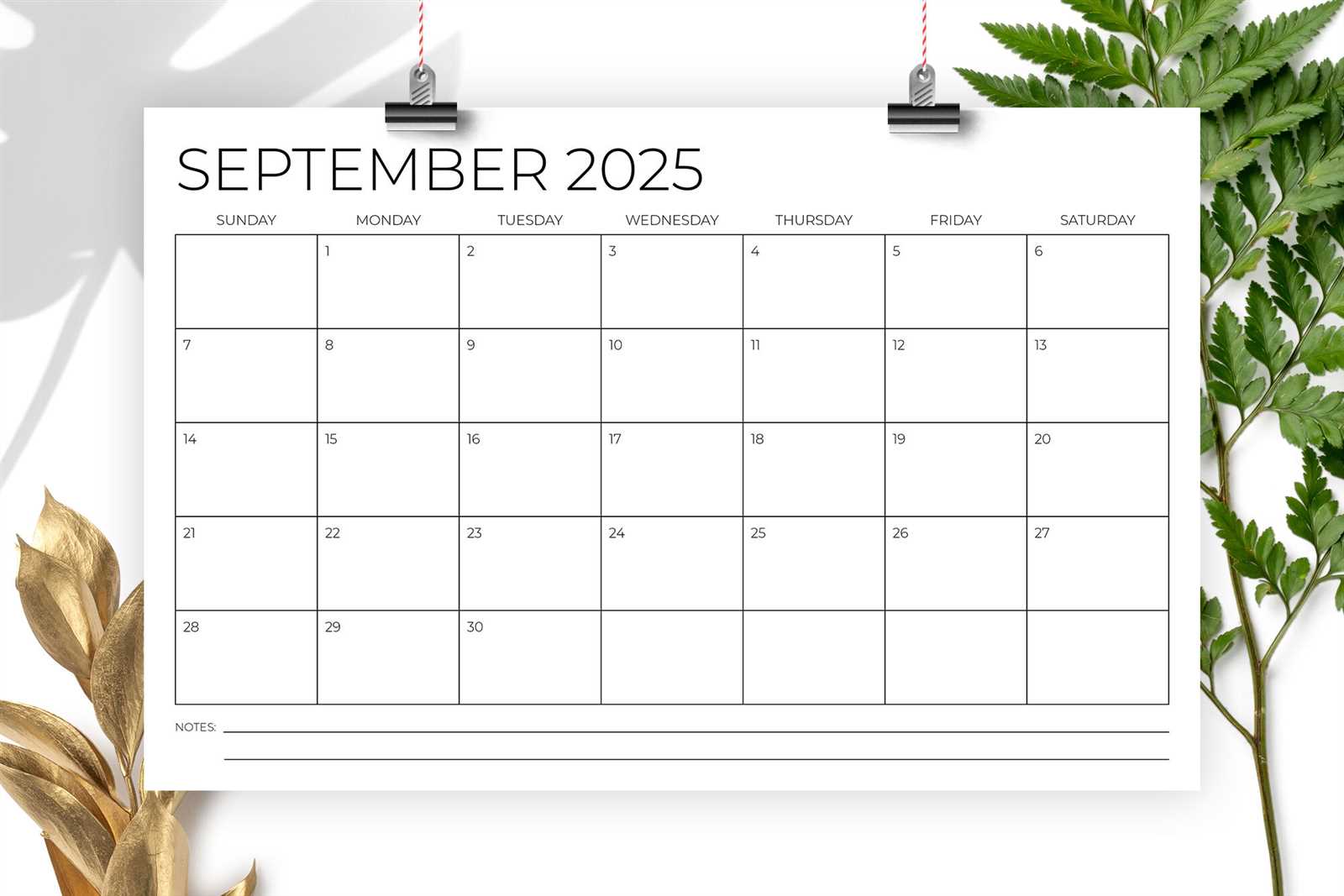 2025 17 calendar template