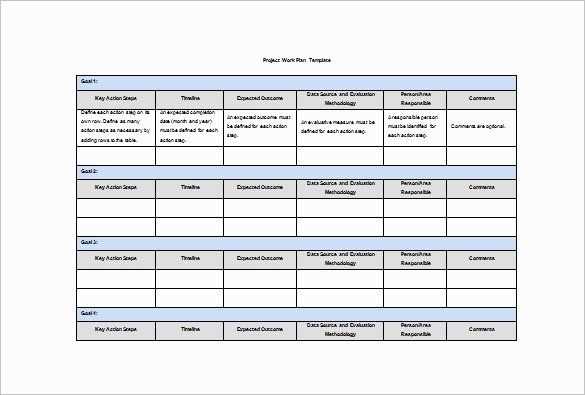 internship calendar template