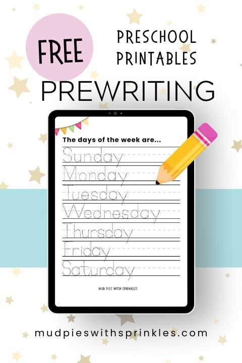 free preschool calendar template